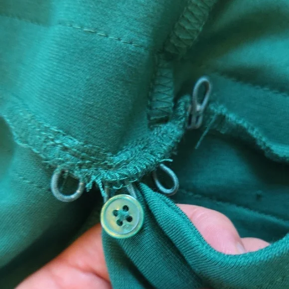 Boden Green Wrap Midi Dress - Size 10 - Picture 8 of 13